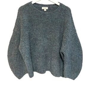 On 34th Marled Bouclé Sweater 2X soft fuzzy sweater semi cropped oversized